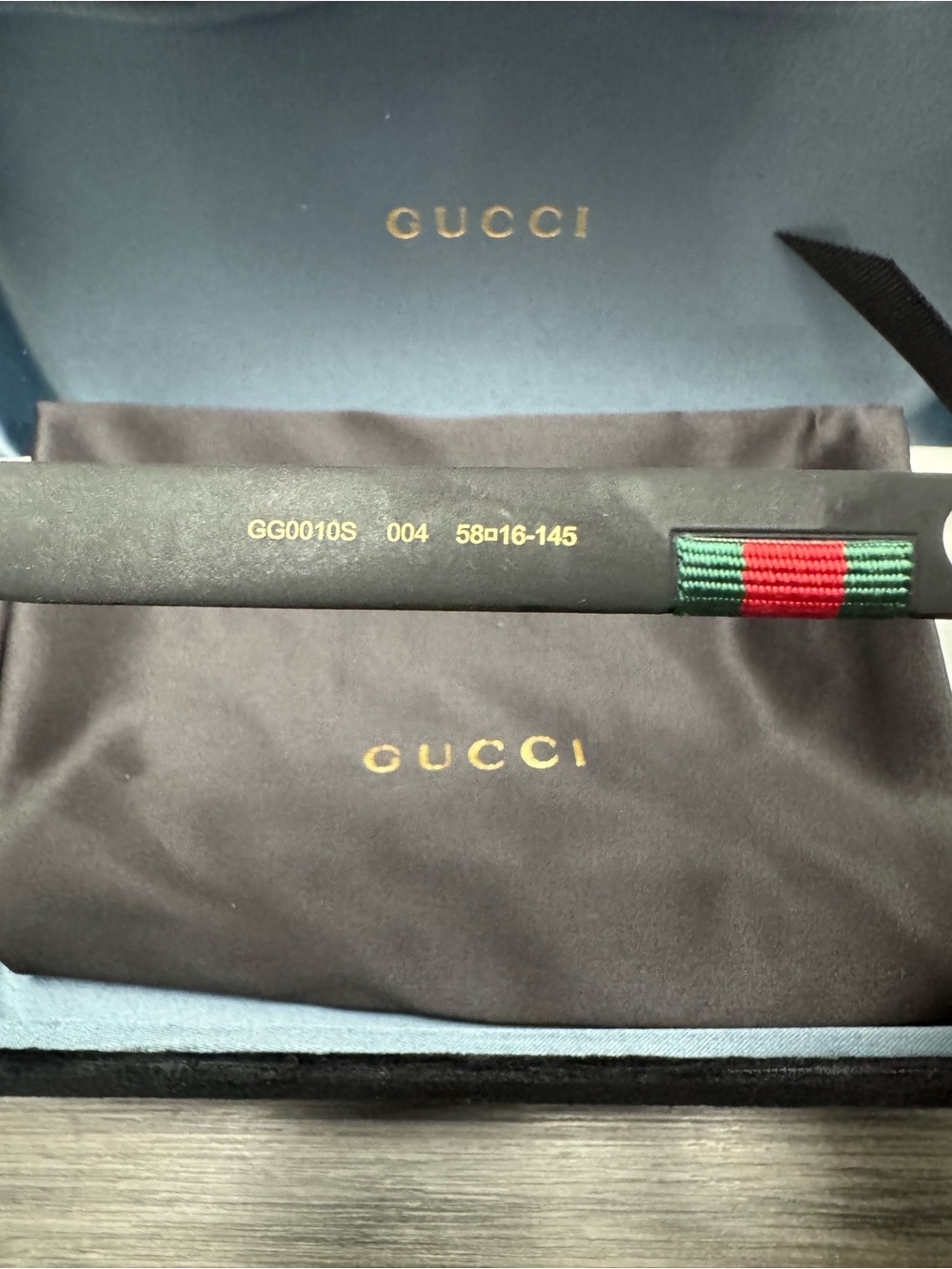 Gucci Men’s Sunglasses GG0010S 004 - Picture 5 of 6